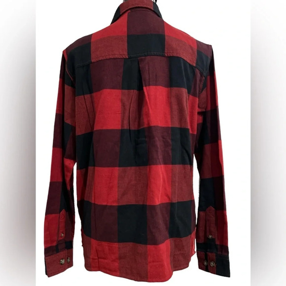 CARHARTT Rugged Flex loose fit, midweight flannel, long sleeve plaid shirt - Picture 2 of 10
